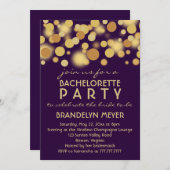 Champagne bouillonne des invitations de partie de (Devant / Derrière)