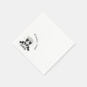 Champagne Bow Verjaardag Servet (Hoek)