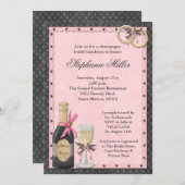 Champagne Bridal Shower Kaart (Voorkant / Achterkant)