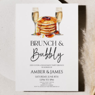 Champagne Brunch & Bubbly Engagement Party Brunch Kaart