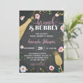 Champagne Brunch & Bubbly Invitation de douche nup (Debout devant)