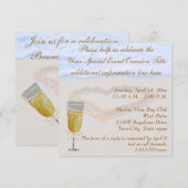 Champagne Brunch Celebration Party Kaart (Voorkant / Achterkant)