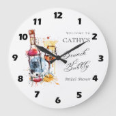 Champagne Brunch en Bruiloft Borrel met Bruisende  Grote Klok (Voorkant)