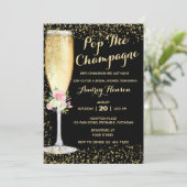 Champagne Brunch Invitation de la douche nuptiale (Debout devant)