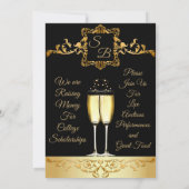 Champagne Brunch Scholarship Fundraiser Invitation Kaart (Achterkant)