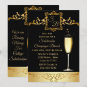 Champagne Brunch Scholarship Fundraiser Invitation Kaart (Voorkant / Achterkant)