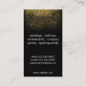 Champagne Bubbles | Brillen | GoudConfetti Visitekaartje (Achterkant)