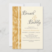 Champagne Bubbles Brunch Bubbly Invitation (Devant)