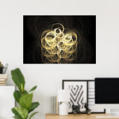 Champagne Bubbles Poster (Thuiskantoor)