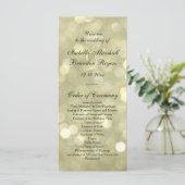 Champagne Bubbles Programme de mariage (Debout devant)