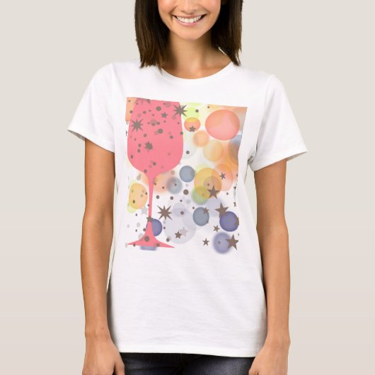 Champagne Bubbles T-shirt (Voorkant)