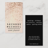 Champagne Bubbles Visitekaartje (Voorkant / Achterkant)