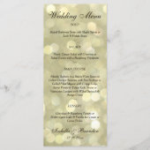 Champagne Bubbles Wedding Menu (Voorkant)