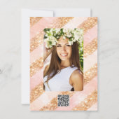 Champagne Bubbly & Gold Glitter Thank You Card Kaart (Achterkant)