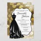 Champagne Bulles Douche nuptiale Invitation (Devant / Derrière)