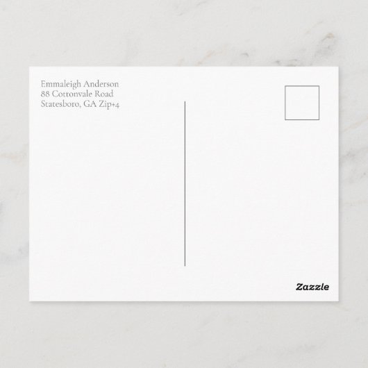 Champagne Burst Crystal Bewaar de datum Briefkaart (Achterkant)