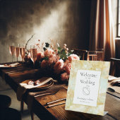 Champagne Burst Crystal Wedding Reclamebord Met Voetstuk