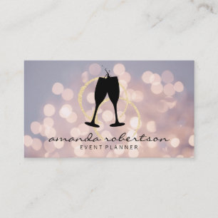 Champagne Cheers boke evenementenplanner Visitekaartje
