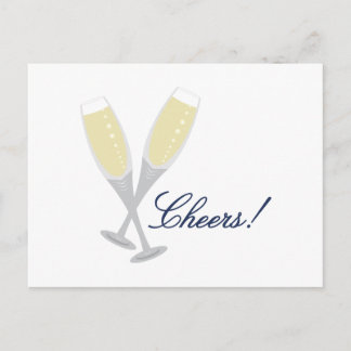 Champagne Cheers Briefkaart