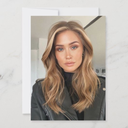 Champagne Chique Script Modern 30e Verjaardagsfee Kaart (Achterkant)