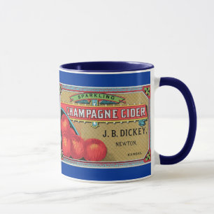 Champagne Cider Vintage Pomme Crate Art Mug