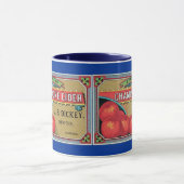 Champagne Cider Vintage Pomme Crate Art Mug (Centre)