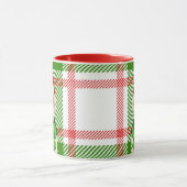 Champagne Cockapoo en Plaid Kerst Mok (Midden)