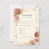 champagne d'aquarelle roses RSVP avec choix de rep (Devant)