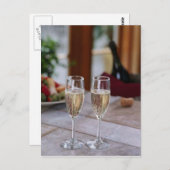 CHAMPAGNE DE CARTE POSTALE POUR DEUX (Devant / Derrière)