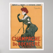 Champagne De Rochegre Drink en kunst Poster (Voorkant)