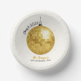 Champagne Disco Bal 2026 Oudejaarsavond Papieren Kommen