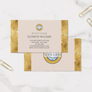 Champagne d'or Ajouter votre logo Cartes de visite