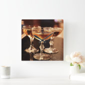 champagne doré boisson bar-cuisine horloge (Maison)