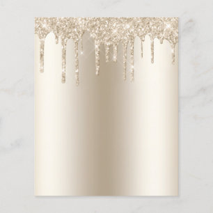 Champagne Dripping Glitter Drift Trendy Glam Paper