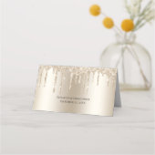 Champagne Dripping Glitter Elegante bruiloft (Achterkant)