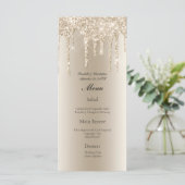 Champagne Dripping Glitter Glam Bling Bruiloft Men (Staand voorkant)