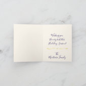 Champagne Druiven Feestdagen Kaart (Binnen)