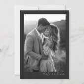 Champagne en Black Wedding Save The Date (Achterkant)