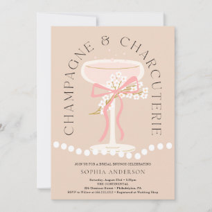 Champagne en Charcuterie Vrijgezellenfeest Kaart