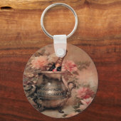 Champagne en Rozen Sleutelhanger (Voorkant)