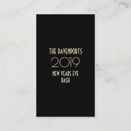 Champagne en vuurwerk oudejaarsavond 2019 Ticket (Achterkant)