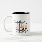 Champagne et tasse de cadeaux (Gauche)