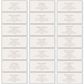 Champagne Étiquettes de adresse invités (Devant)