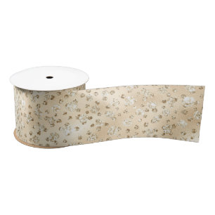 Champagne Faux Glitter Cheetah Spots Lint