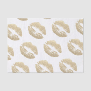 Champagne Faux Glitter Lips Tissue Paper Tissuepapier
