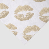 Champagne Faux Glitter Lips Tissue Paper Tissuepapier (Detail)