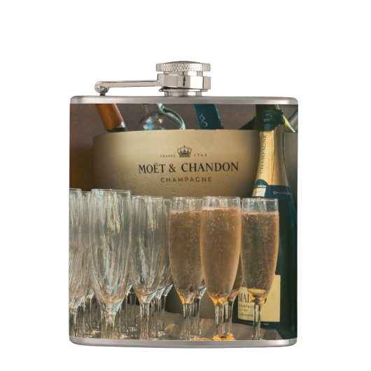Champagne flask heupfles (Voorkant)