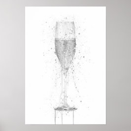 Champagne Flute Poster
