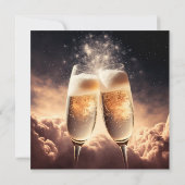 Champagne Flutes Save the Date (Achterkant)