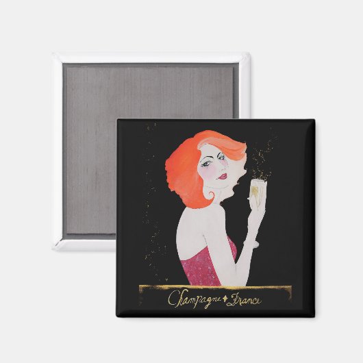 Champagne France, Magnet Magneet (Voorkant / Achterkant)